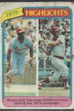 1980 Topps #001 Lou Brock / Carl Yastrzemski