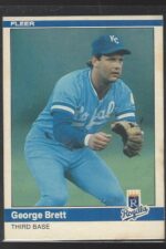 #344 George Brett 1984 Fleer