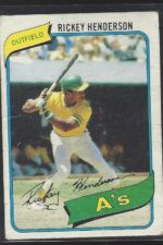 1980 Topps #482 Rickey Henderson Rookie Card